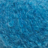 La Mia Alpaca Boucle 50 Gr Mavi El Örgü İpi - L339 - 34390 thumbnail 2