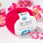 La Mia Pastel Cotton Fuşya El Örgü İpi - L058 - 33613 thumbnail 1