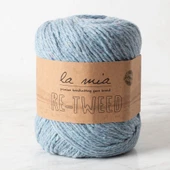La Mia Re-Tweed Mavi Melanj El Örgü İpi - L106 - 34409 thumbnail 1