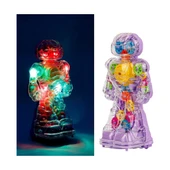 Sesli ve Işıklı 360 Derece Dönen Oyuncak Robot - 3