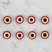 Loren Crafts kırmızı 8 li nazar boncuğu düğme - 16 thumbnail 2