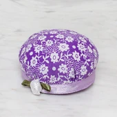 Loren Kola Takılabilir İğnedenlik Mor Çiçekli thumbnail 1