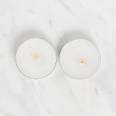 Loren 2'li Tealight Mum Beyaz - 2