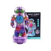 Sesli ve Işıklı 360 Derece Dönen Oyuncak Robot - 1
