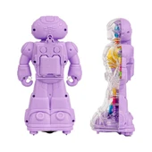 Sesli ve Işıklı 360 Derece Dönen Oyuncak Robot - 4