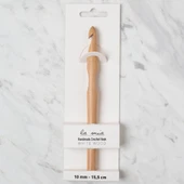 La Mia Whitewood 10 mm 15.5 cm Ahşap Yün Tığ thumbnail 1