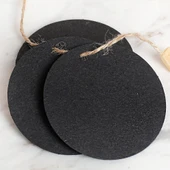 Loren 10'lu Yuvarlak Siyah Etiket ve Klipsli Etike thumbnail 1