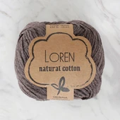 Loren Natural Cotton Kahverengi El Örgü İpi - R069 thumbnail 1