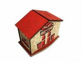 Money Bank Ahşap Tip Box Bahşiş Kutusu Kumbara - 3