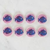 Loren Crafts 8'li Balık Düğme - 1163 thumbnail 2