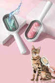 MERGEN STORE Su Hazneli Kedi ve Köpek Tüyü Toplamama Fırçası Su Hazneli Pet Tarağı - 6