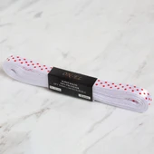 Loren Crafts 1cm 10 mt Beyaz Saten Puantiyeli Kurd - 1