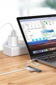 MERGEN STORE 4 Port'lu Bağlantı İstasyonu Ultra İnce USB Bölücü TYPE-C tipi Çoklu Arayüz Adaptörü Multi Usb Çoklayıcı - 7