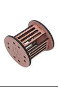 MERGEN STORE  Mini Silindir Eğlenceli Renkli Sağlam Küçük Pati İzi Şekilli Kedi Oyuncağı - 6