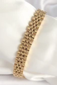 316L Çelik Gold Renk Zincir Model Erkek Bileklik - TJ-EB3722 - 1
