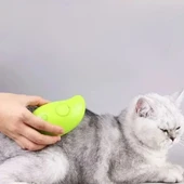 MERGEN STORE Buharlı Yumuşak Silikon Uçlu Kedi & Köpek Tüy Tarama Tarağı Yıkama Fırçası - 5