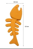 MERGEN STORE Balık Kemiği İskelet Şekilli Renkli Plastik Kedi Oyuncağı - 8