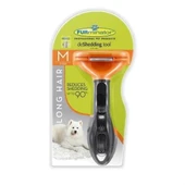 MERGEN STORE Uzun Tüylü Köpekler İçin Kolay Tarama Fırçası Temizlenebilir Çelik Tarak Tüy Toplayıcı Mediu - 6
