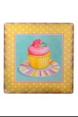 MERGEN STORE Decotown Duvar Panosu 40*40 Cup Cake Muffin Motifli Duvar Süsü - 4
