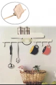 MERGEN STORE Askılı Raf Çok Fonksiyonlu Mutfak Banyo Tuvalet Tutacak ve Raf - 3