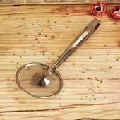 MERGEN STORE Çok Amaçlı Süzgeçli Paslanmaz Metal Haşlama Ve Kızartma Maşası - 2