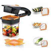 MERGEN STORE Quick 5 İn 1 Büyük Hazneli Pratik Hızlı Meyve Sebze Doğrayıcı Rende - 2