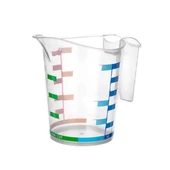 MERGEN STORE 1000 ml Renkli Dereceli Sert Plastik Mutfak Ölçü Kabı - 1