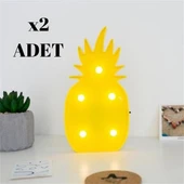 MERGEN STORE Ananas Şeklinde Ledli Dekoratif Eğlenceli Çocuk Gece Lambası - 8