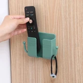 MERGEN STORE Duvar Tipi Yapışkanlı Kablo Tutuculu Telefon,Kumanda Tutucu Plastik Aparat - 5