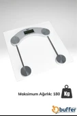 MERGEN STORE Dijital Kare Cam Baskül Darbelere Karşı Dayanıklı Terazi Yüksek Hassasiyetli Tartı Tf 1052 - 5