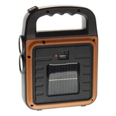 MERGEN STORE Taşınabilir 4 Farklı Fonksiyonlu Güneş Enerjili ve USB ile Şarj Olabilen Portatif Led Işıldak HS-8020 - 2