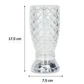 MERGEN STORE Balık Süzgeç Model USB Şarjlı Kumandalı 16Farklı Işık Modlu Masa Üstü Kristal Akrilik Led - 5