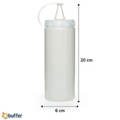 MERGEN STORE Şeffaf Kapaklı Sızdırmaz Yağlık Sosluk Şişesi Plastik Yağdanlık 400 ml AP-9028 - 4