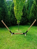 KUZELA  Metal Ayaklı Bahçe Hamak. - 2