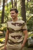 Single Sword Bisiklet Yaka Kısa Kollu Kamuflaj Erkek T-Shirt thumbnail 2