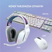 Logitech G G733 LIGHTSPEED RGB Kablosuz 7.1 Surround Ses Oyuncu Kulaklığı - Beyaz - 8