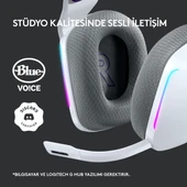 Logitech G G733 LIGHTSPEED RGB Kablosuz 7.1 Surround Ses Oyuncu Kulaklığı - Beyaz - 9