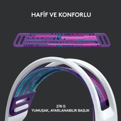 Logitech G G733 LIGHTSPEED RGB Kablosuz 7.1 Surround Ses Oyuncu Kulaklığı - Beyaz - 2