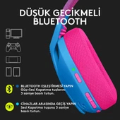 Logitech 981-001062 G435 Blue-Raspberry Mikrofonlu LightSpeed Kablosuz Gaming (Oyuncu) Kulaklık - 3