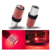 2 Adet 144 Led Kırmızı Renk 93 Tip Tek Duy Stop Ampulü - 3