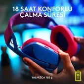 Logitech 981-001062 G435 Blue-Raspberry Mikrofonlu LightSpeed Kablosuz Gaming (Oyuncu) Kulaklık - 6