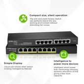 ZYXEL 24 Bağlantı Noktalı Gigabit Ethernet Akıllı Switch GS1900-24 - 4