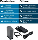 Kensington USB-C ve Thunderbolt Bağlantı İstasyonu (K37010NA) - 7