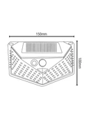 Orpemo Maxled MX 9002 40W Sensörlü Solar LED Aplik 6500K Beyaz Işık thumbnail 2