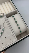 925 ayar gümüş zümrüt set - 4