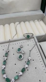 925 ayar gümüş zümrüt set - 5