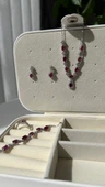 925 ayar gümüş Yakut taşlı set - 8