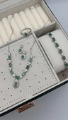 925 ayar gümüş zümrüt set - 1