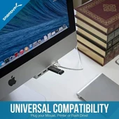 SABRENT İnce Tek Gövdeli 4 Bağlantı Noktalı USB 3.0 Hub (HB-IMCU) - 8