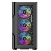 1ST PLAYER TRILOBITE T7 SİYAH 650W 80+ ARGB 4X12CM FAN TEMPERLİ CAM MESH USB 3.0 ATX KASA - 2